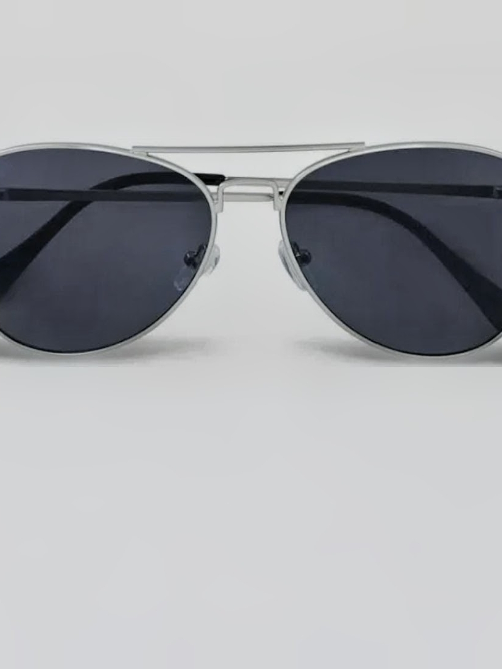 Shadedeye Silver Aviator Sunglasses Men - Nuetral - Short
